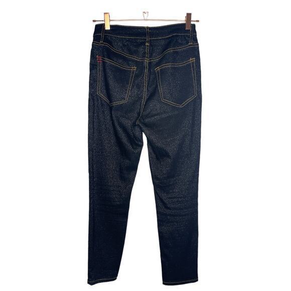 BDG‎ Womens High Rise Skinny Stairway Jeans Size 27 Sparkle Metallic Button Fly - Picture 4 of 7